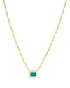 Meira T 14k Yellow Gold Ball Chain Opal Solitaire Necklace, 18 In Blue/gold