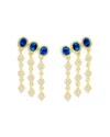 Meira T 14k Yellow Gold Blue Sapphire & Diamond Fringe Drop Earrings In Gold