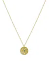 Meira T 14k Yellow Gold Diamond Baguette & Round Disc Pendant Necklace, 16-18 In Gold