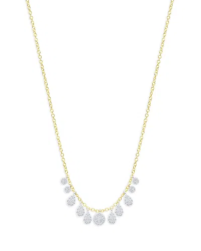 Meira T 14k Yellow Gold Diamond Charms Necklace, 0.22 Ct. T. W. In White/gold