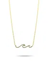 Meira T 14k Yellow Gold Diamond Wave Pendant Necklace, 16-18 In Gold