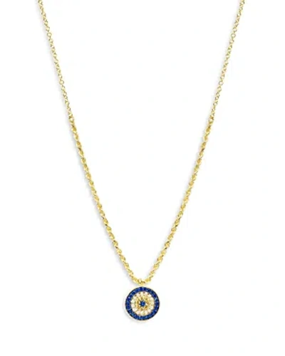 Meira T 14k Yellow Gold Evil Eye Moon Cut Chain Necklace, 18
