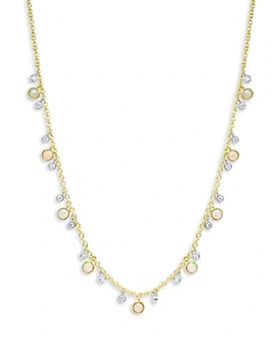 Meira T 14k Yellow Gold Opal & Diamond Drops Necklace, 18