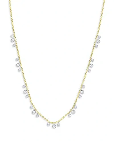 Meira T 14k Yellow Gold Scattered Diamonds Necklace, 18