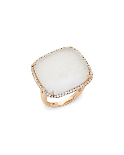 Meira T Diamond And 14k Rose Gold Statement Ring