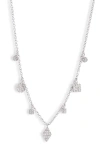 MEIRA T DIAMOND CHARMS NECKLACE