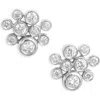 Meira T Diamond Cluster Stud Earrings In Metallic