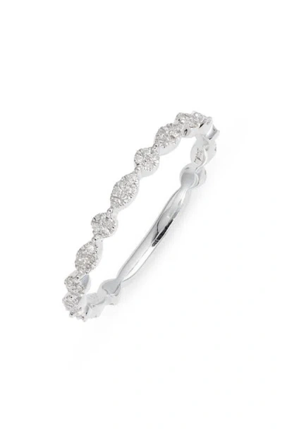 Meira T Diamond Pavé Ring In White