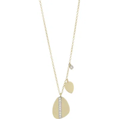 Meira T Diamond Shaker Pendant Necklace In Yellow