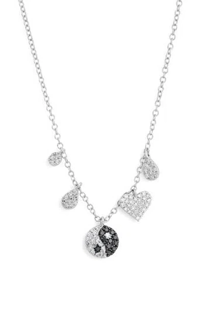Meira T Diamond Yin & Yang Pendant Necklace