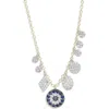 Meira T Evil Eye Diamond & Sapphire Necklace In Blue