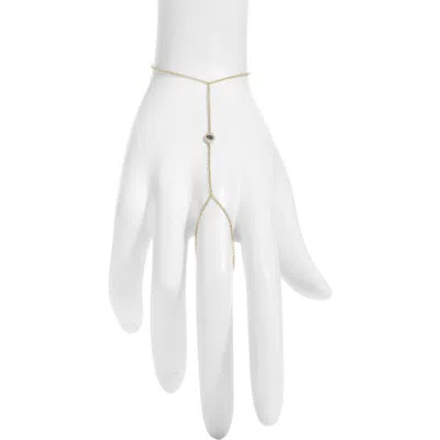 Meira T Evil Eye Hand Chain In Gold