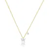 Meira T Pavé Diamond Butterfly Pendant Necklace In Gold