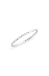 Meira T Pavé Diamond Stacking Ring In White