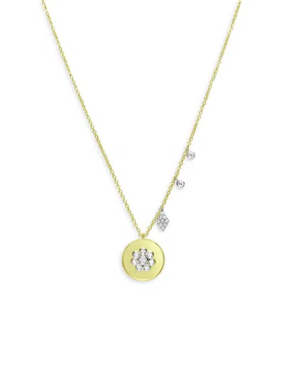 Meira T Women's 14k Two Tone Gold & 0.20 Tcw Diamond Necklace