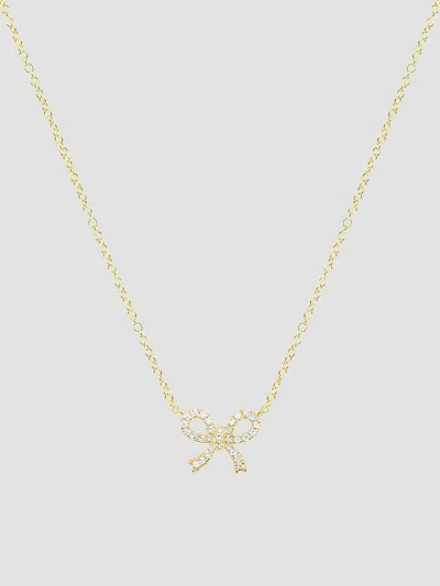 Meira T Women's 14k Yellow Gold & 0.09 Tcw Diamond Bow Necklace