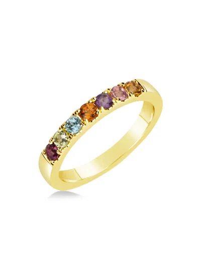 Meira T Women's 14k Yellow Gold & Multi Stone Rainbow Gem Ring