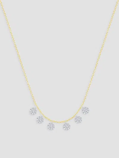 Meira T Women's Two-tone 14k Gold & 0.18 Tcw Diamond Disc Charm Necklace