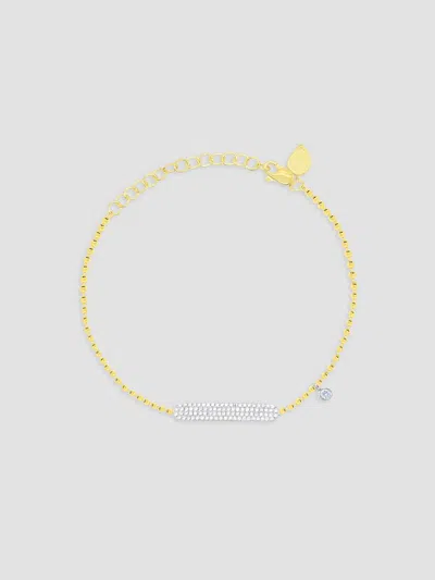 Meira T Women's Two-tone 14k Gold & 0.25 Tcw Diamond Bracelet In Yellow Gold