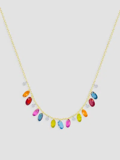 Meira T Women's Two-tone 14k Gold & Multi-gemstone Briolette Necklace In Yellow Gold