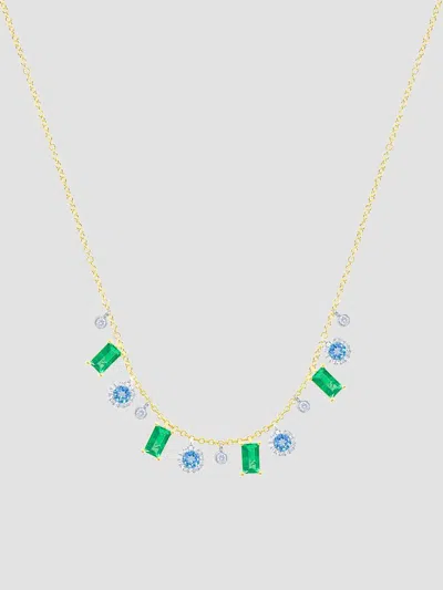 Meira T Women's Two-tone 14k Gold & Multi-gemstone Charm Necklace