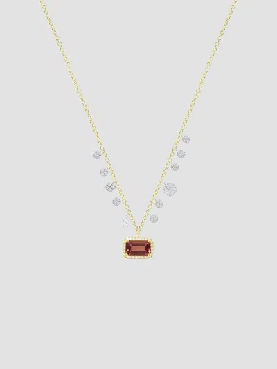 Meira T Women's Two-tone 14k Gold, Pink Sapphire & 0.20 Tcw Diamond Pendant Necklace In Yellow Gold