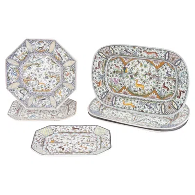 Pre-owned Meiselman Imports Portuguese  Serving Platters, 6 In Gray