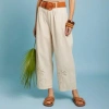 MEISÏE PALM TREE EMBROIDERY TROUSERS