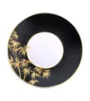 Meissen Cosmopolitan Golden Bamboo Cappuccino Saucer In Black