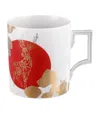 Meissen Porcelain Deer Mug In Red