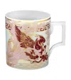 Meissen Porcelain Mystic Maison Mug In Burgundy