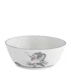 Meissen Porcelain-platinum Lucky Dragon Bowl In Metallic