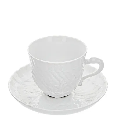 Meissen Swan Service Cappuccino Cup And Saucer In White