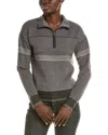 Meister X Fera Bonnie Wool-blend 1/2-zip Sweater In Grey