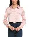 Meiven Cropped Shirt In Pink