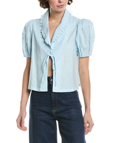 MEIVEN MEIVEN LINEN-BLEND TOP