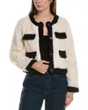 Meiven Sherpa Jacket In White