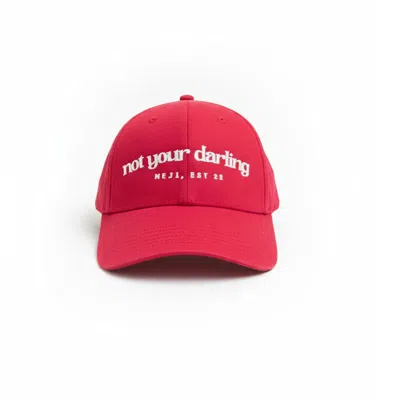 Meji Women's  Baseball Hat Red Not Your Darling In Pink
