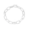 Mejoma Women's Adjustable Large Silver Chain Bracelet In Silver