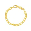 Mejoma Women's Ancient Elegant Radiance Chunky Gold Chain Bracelet In Gold