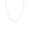Mejoma Women's Beaded Satellite Gold Chain Necklace In Gold