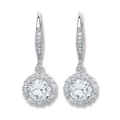 Mejoma Women's Celestial Radiance Sterling Silver Drop Earrings