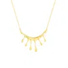 Mejoma Women's Dripping Gold Large Melting Necklace In Gold