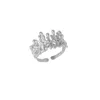 Mejoma Women's Dripping Large Melting Silver Ring In Silver