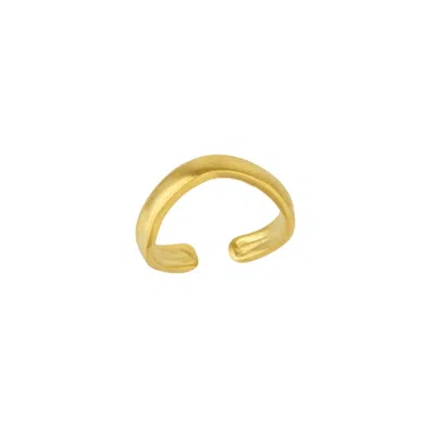Mejoma Women's Elegance Gold Wavy Ring