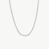 Mejoma Women's Ethereal Gleam Silver Disc Charm Necklace