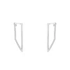Mejoma Women's Geometric Oasis Drop Silver Earrings