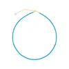 Mejoma Women's Gold / Blue Natural Turquoise Sterling Silver Necklace With Pearl In Multi