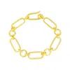 Mejoma Women's Golden Textured Harmony Ancient Bracelet