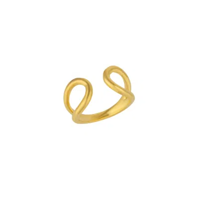 Mejoma Women's Horseshoe Gold Wrap Ring